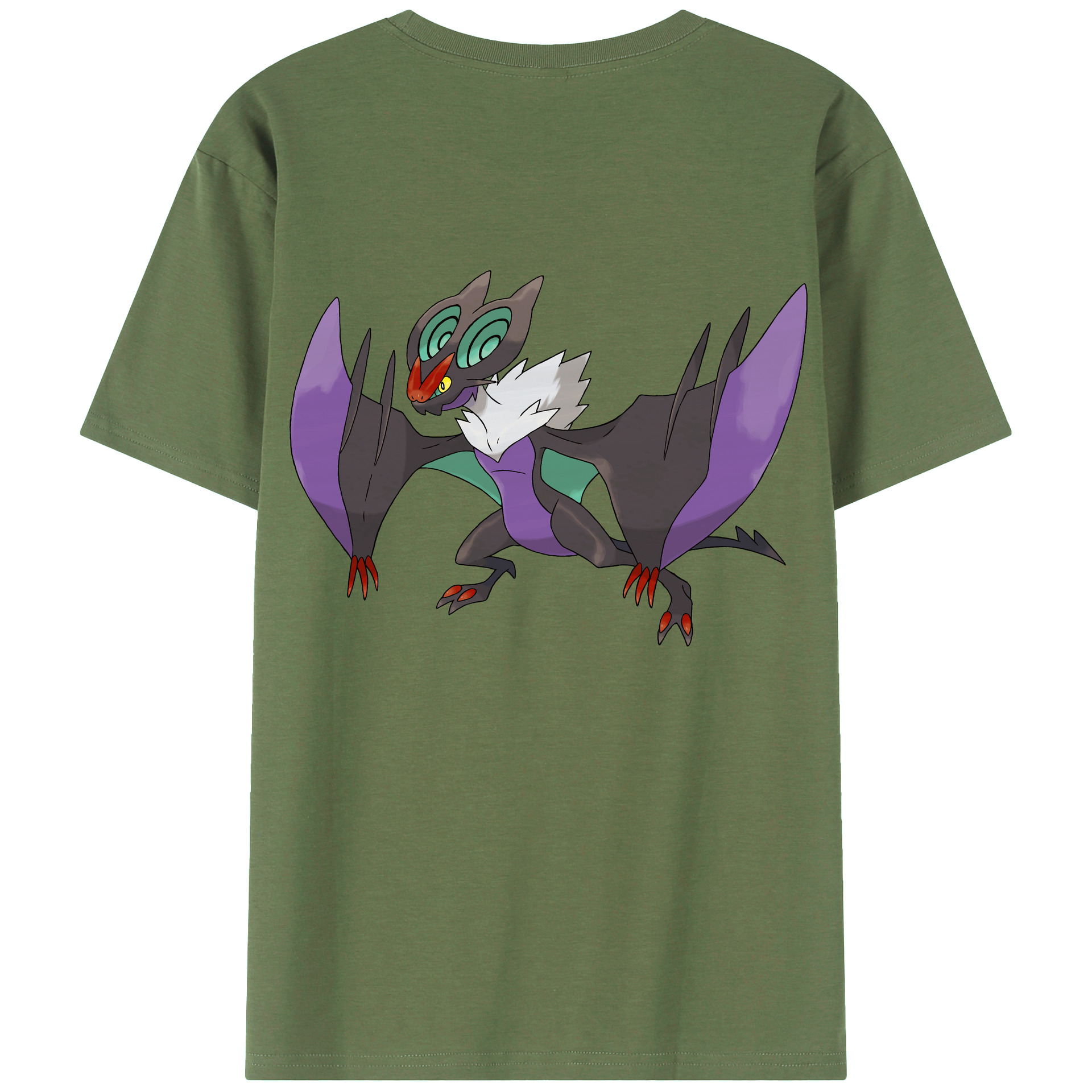 （画像用） ポケットモンスター Pokémon 綿100％ メンズ半袖Tシャツ（バックプリント） 通気性